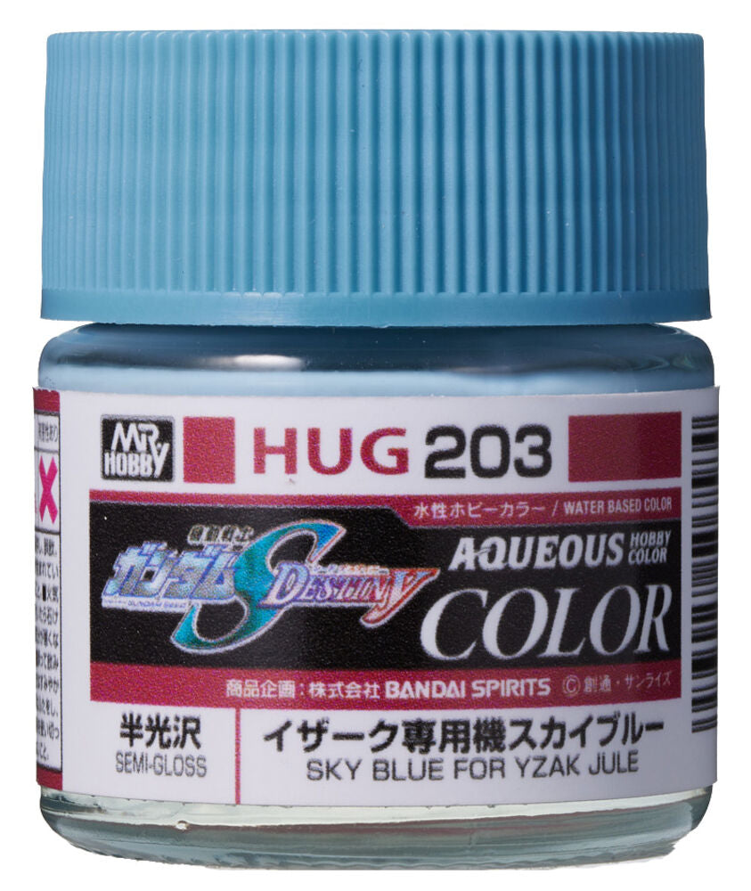 Mr Hobby -Gunze AQUEOUS GUNDAM COLOR (10ml) SKY BLUE FOR YZAK JULE