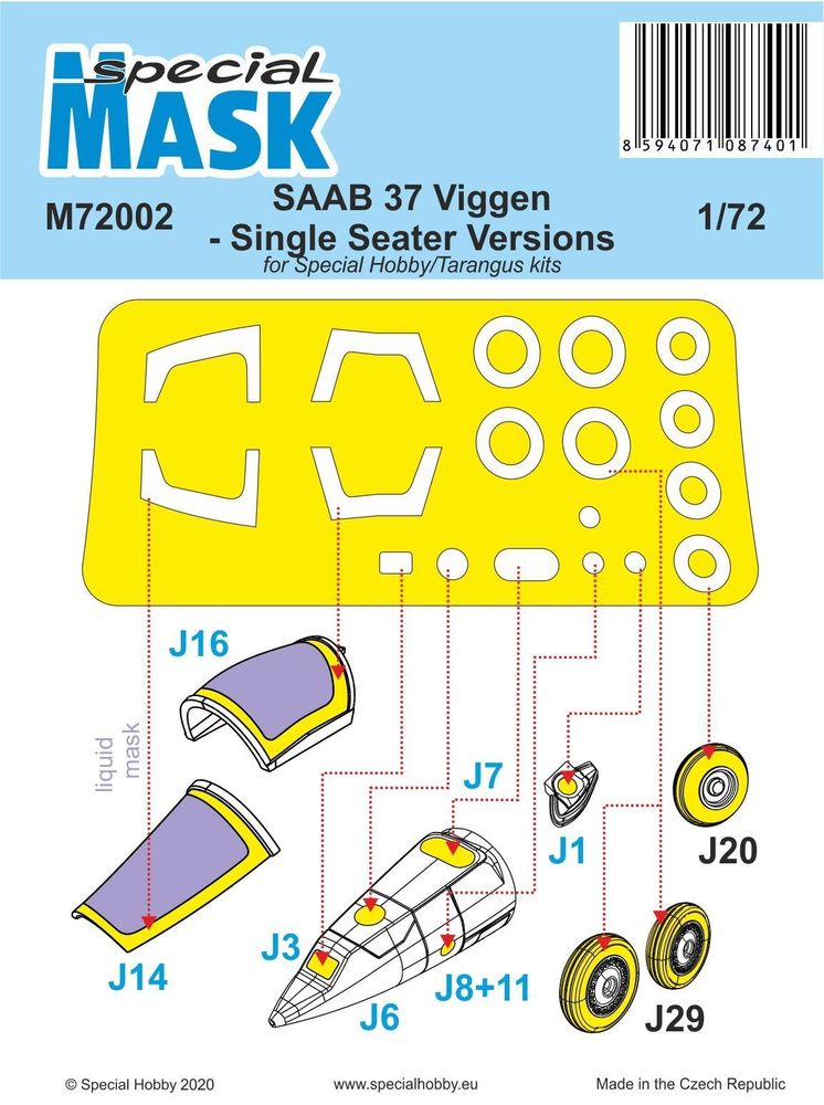 SAAB 37 Viggen Single Seater Mask