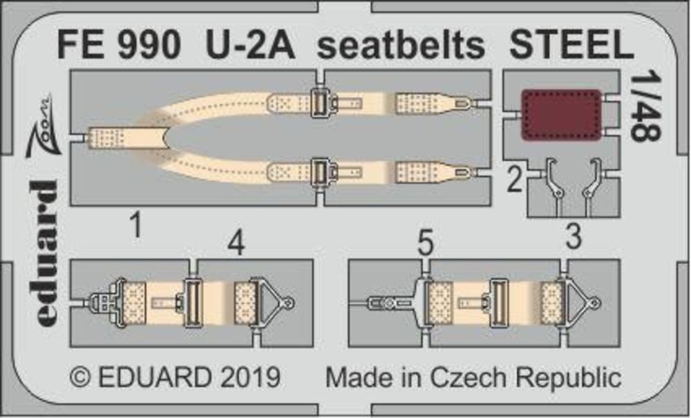 U-2A seatbelts STEEL for AFV Club