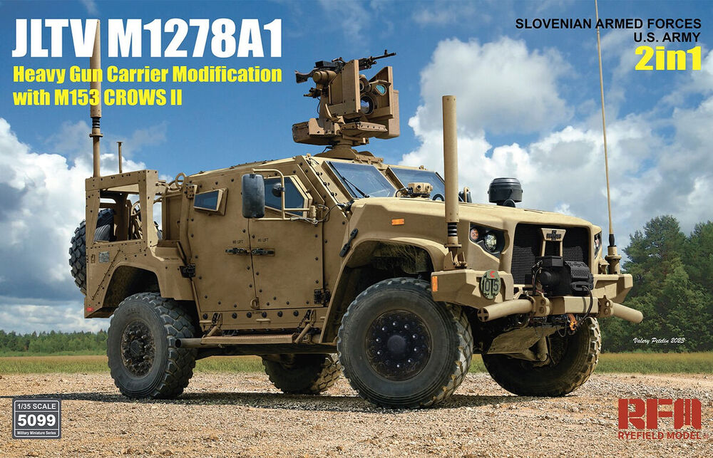 JLTV M1278A1 Heavy Gun Carrier Modification with M153 CROWS II 2 in 1 Slovenian Armed Forces U.S. Army