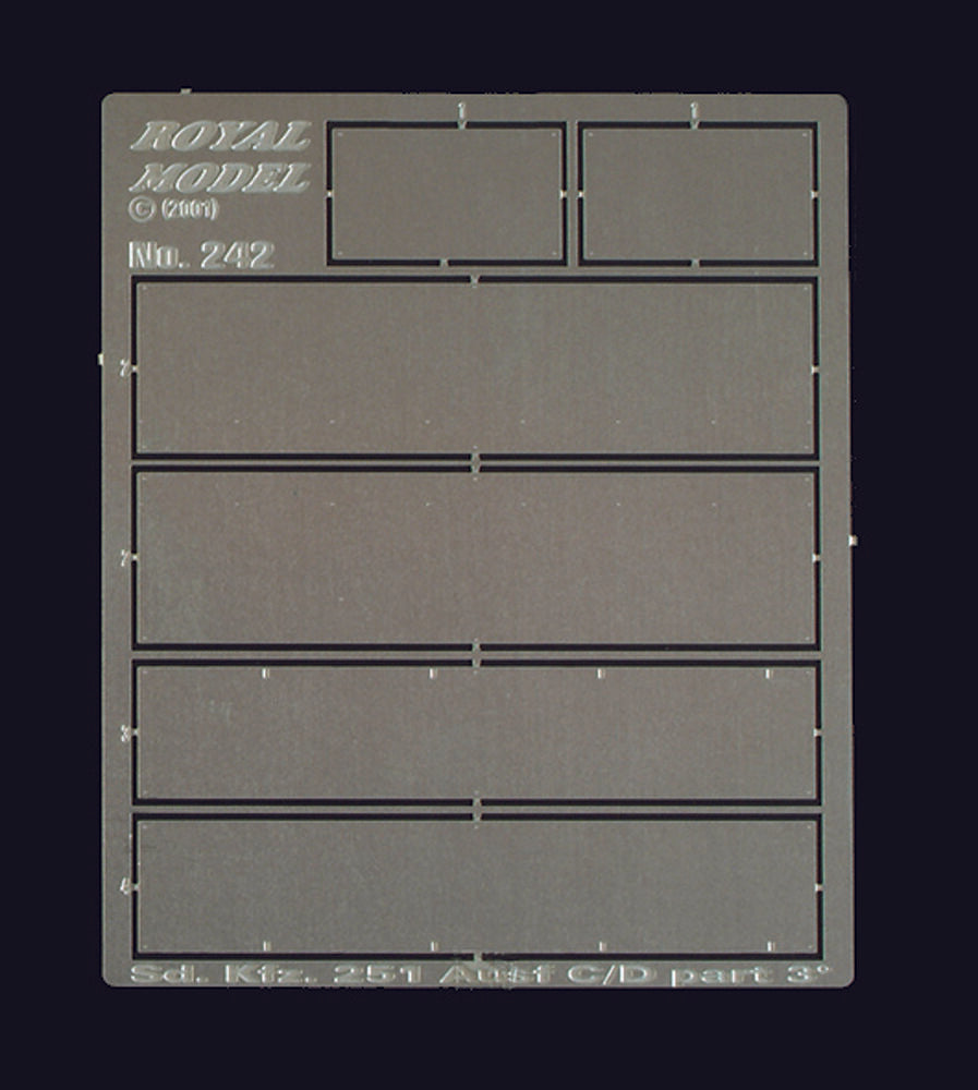 Sd. 251 C/D Interior Armour Plates (for Tamiya kit)