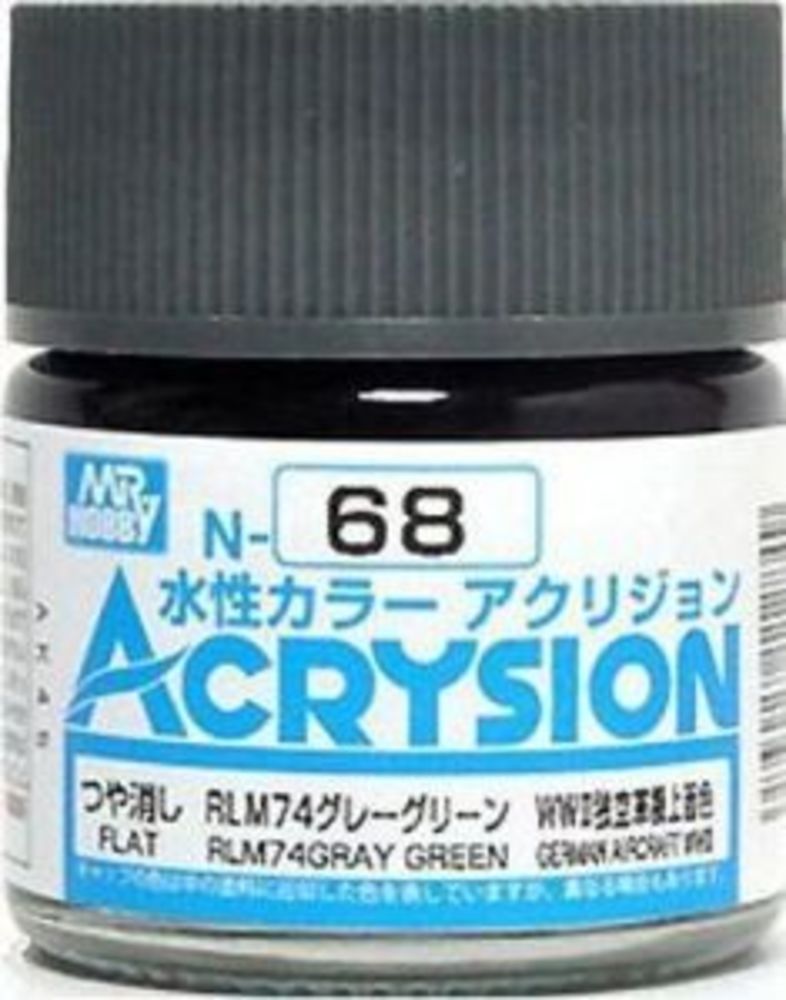 Mr Hobby -Gunze Acrysion (10 ml) RLM74 Gray Green