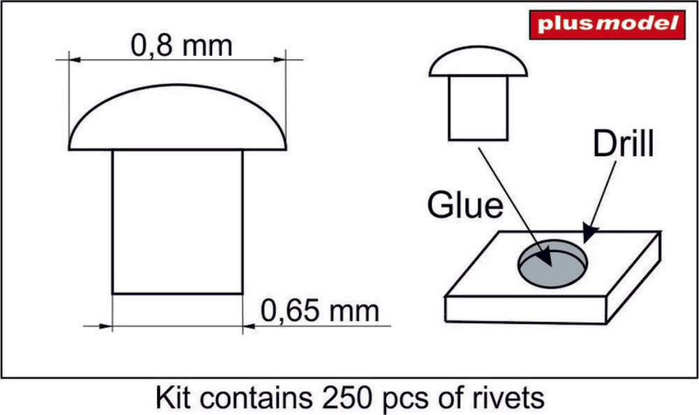 Rivets 0,8 mm