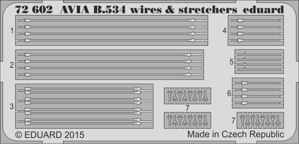 Avia B.534 wires & stretchers f. Eduard