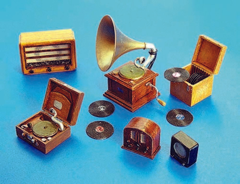 Gramophone und Radios