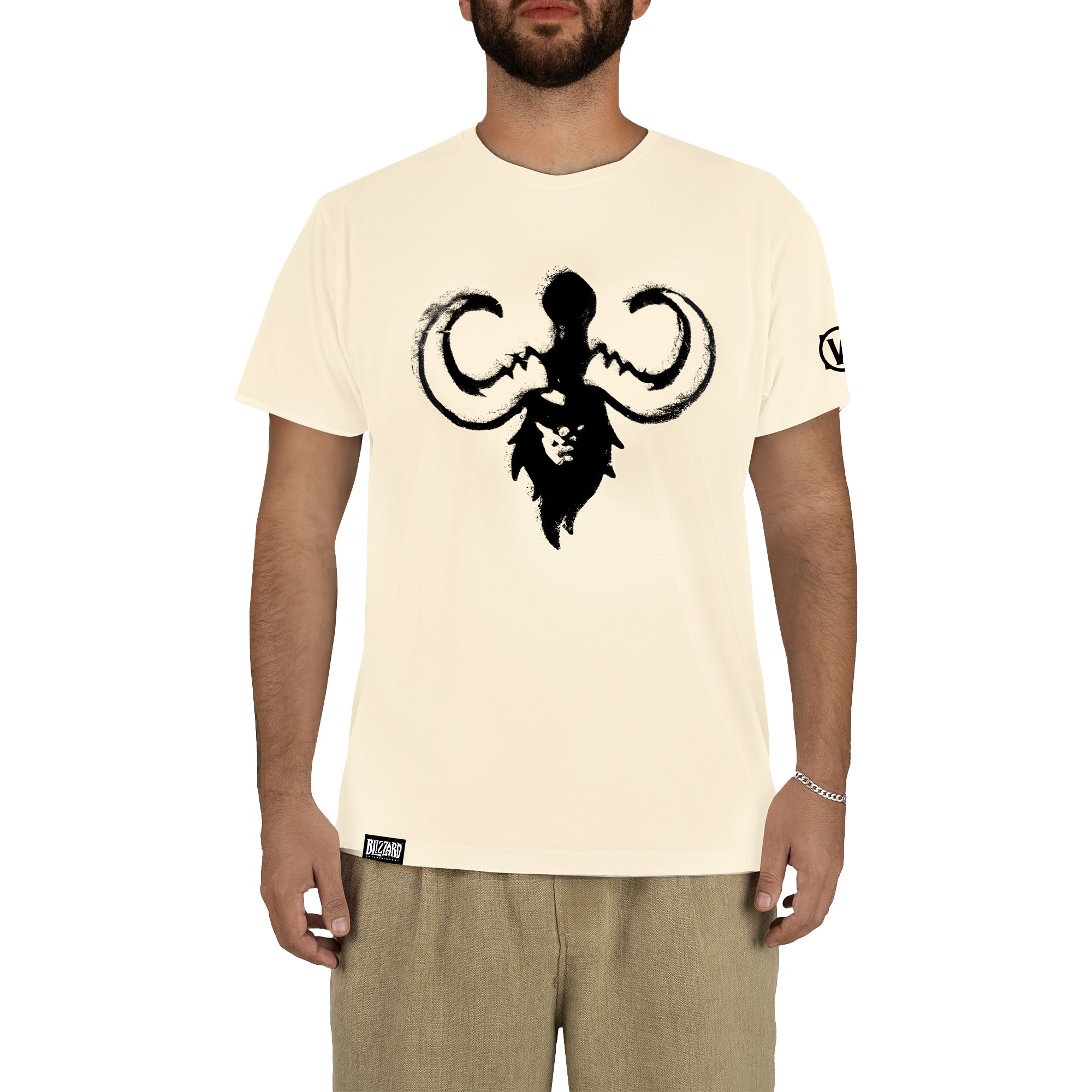 World of Warcraft Illidan t-shirt, color: cream, size: XL