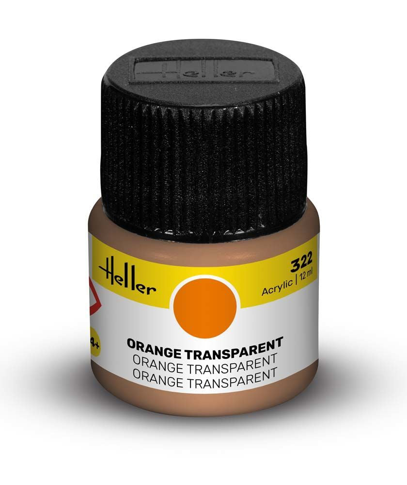 Peinture Acrylic 322 orange transparent 12ml