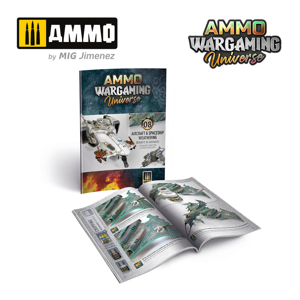 AMMO WARGAMING UNIVERSE Book 08 - Aircraft and Spaceship Weathering (English, Castellano, Polski)