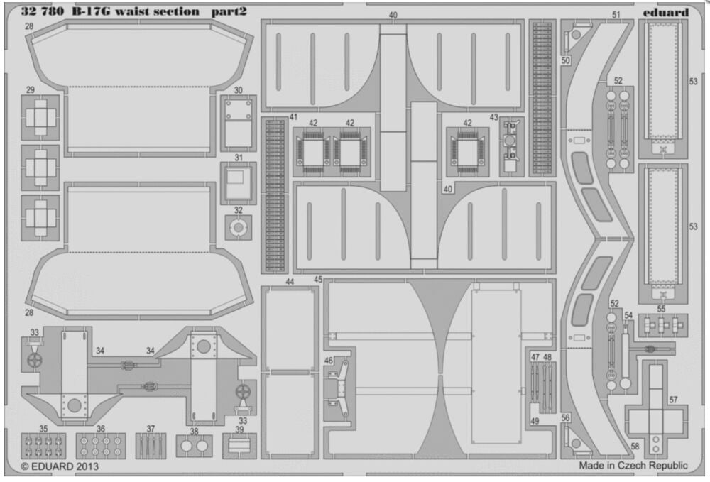 B-17G waist section for HK Models