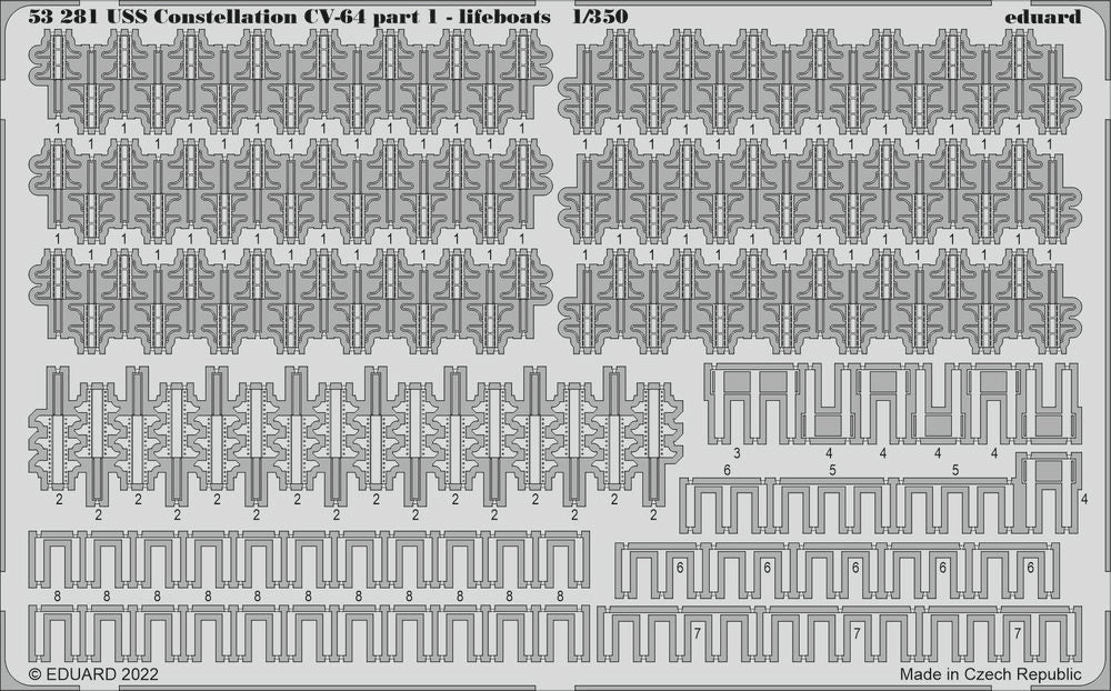 USS Constellation CV-64 part 1 - lifeboats 1/350