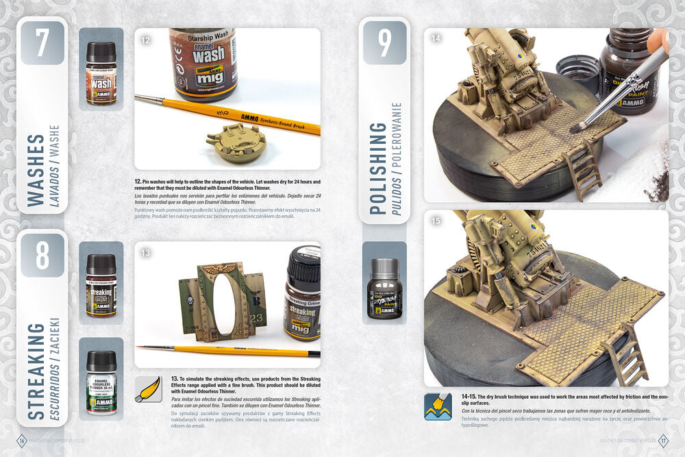 AMMO WARGAMING UNIVERSE Book 06 - Weathering Combat Vehicles (English, Castellano, Polski)