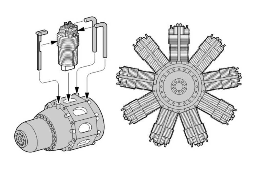 Bristol Pegasus X British radial engine WWII