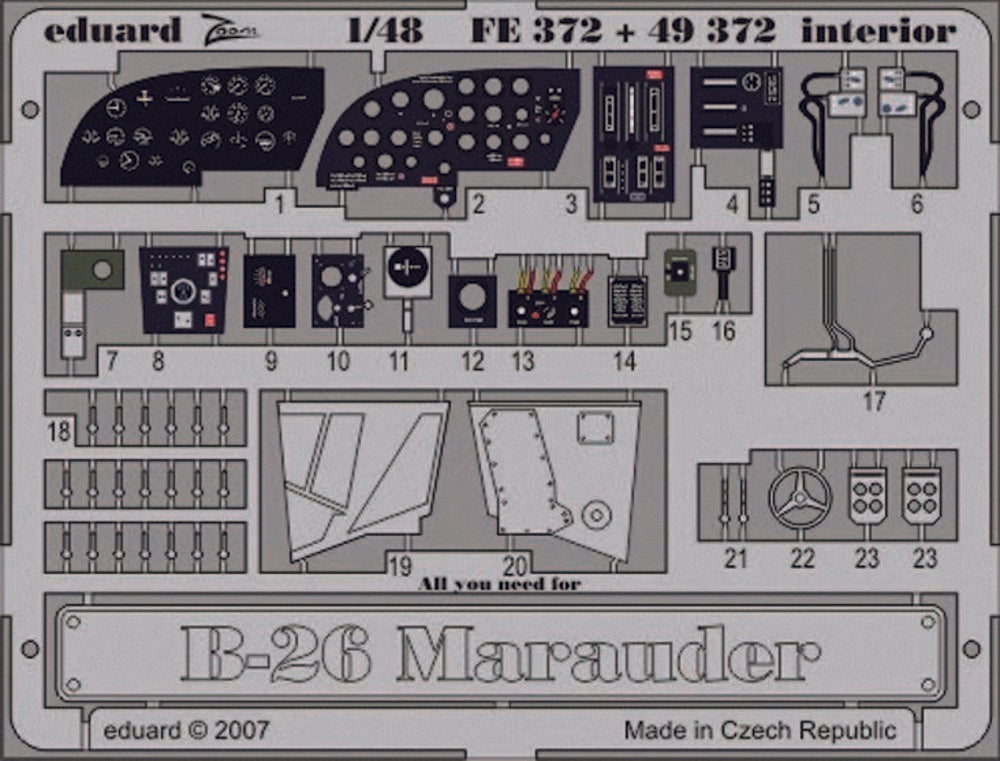 B-26 Marauder interior Revell/Monogram