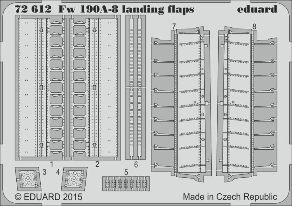 Fw 190A-8 landing flaps for Eduard