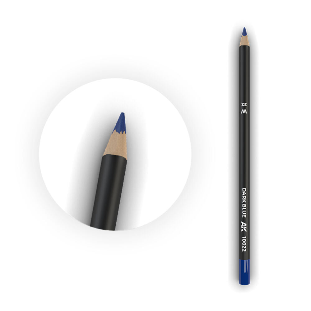 Watercolor Pencil Dark Blue