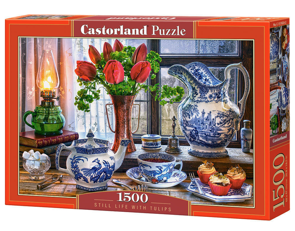 Still Life with Tulips, Puzzle 1500 Teile