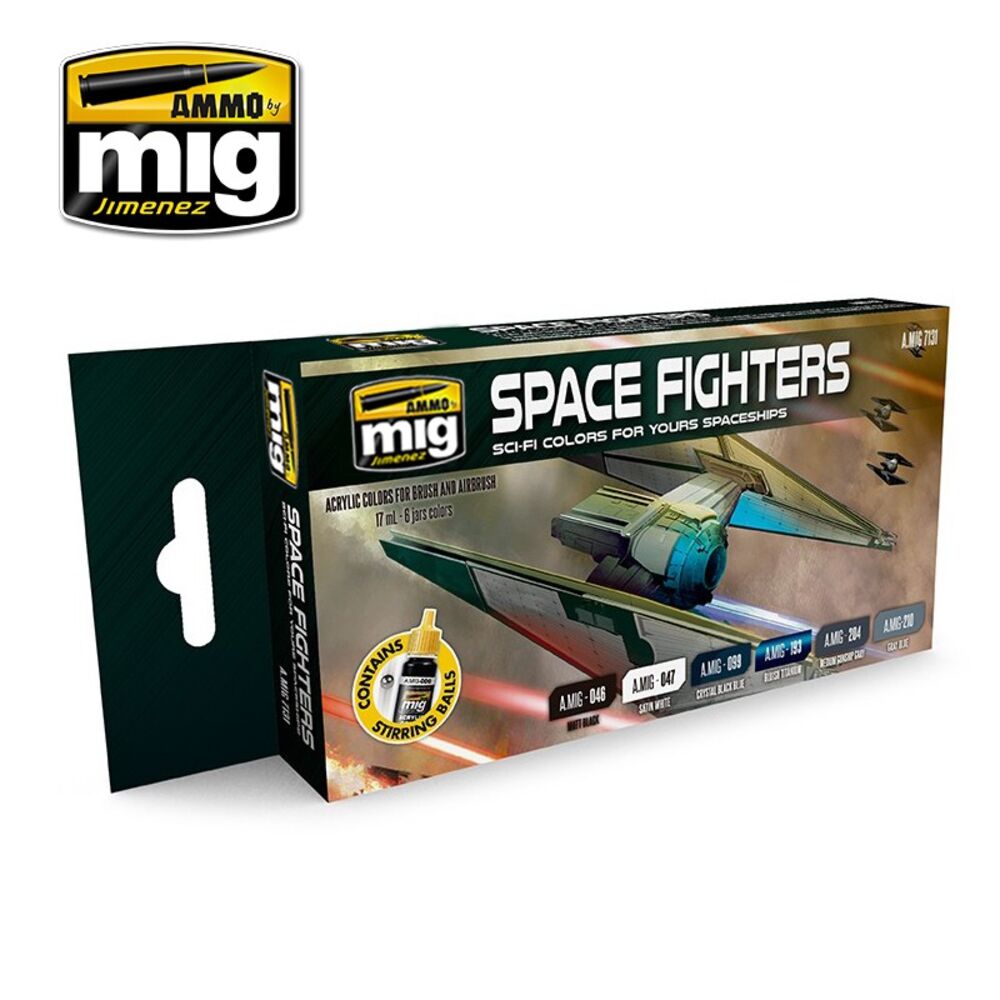 Space Fighters Sci-Fi Colors