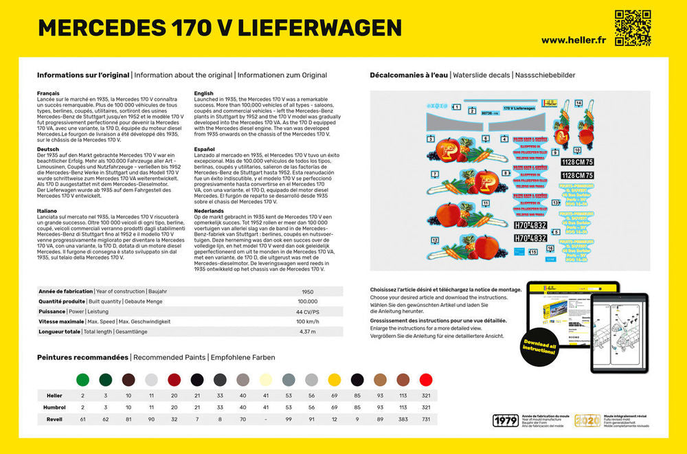 STARTER KIT MB 170 Lieferwagen