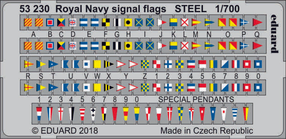 Royal Navy signal flags STEEL