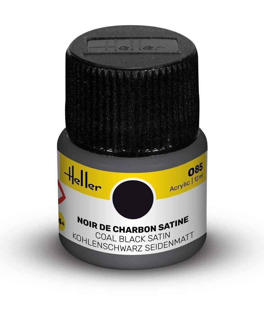 Peinture Acrylic 085 noir de charbon satine