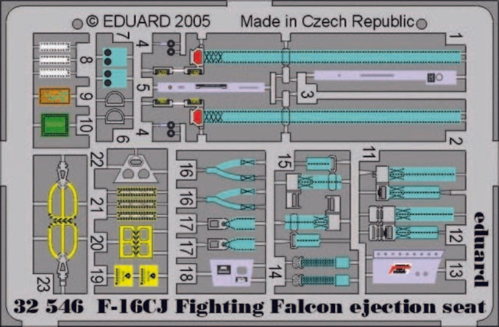 F-16CJ Fighting Falcon ejection seat f��r Tamiya Bausatz