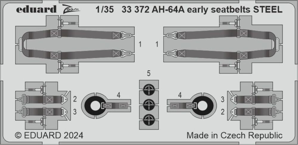 AH-64A early seatbelts STEEL