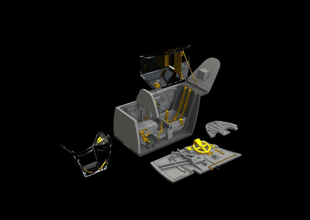 Bf 109G-10/U4 cockpit for Eduard