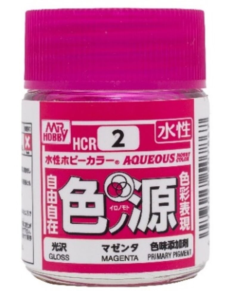 Mr Hobby -Gunze Aqueous Hobby Colors  (18 ml) Primary Color Pigment Magenta