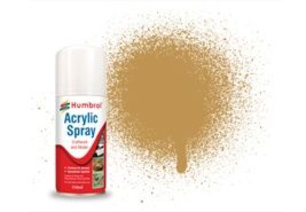 HUMBROL ACRYLIC HOBBY SPRAY 150ML No 93 Desert Yellow