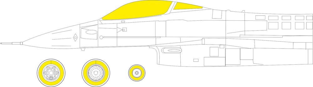 F-16C Block 25/42 TFace 1/48 for KINETIC