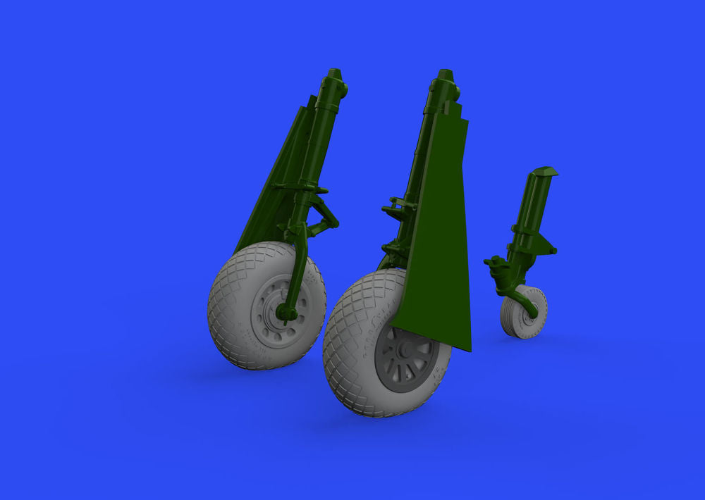 P-51D wheels diamond tread 2 for Eduard