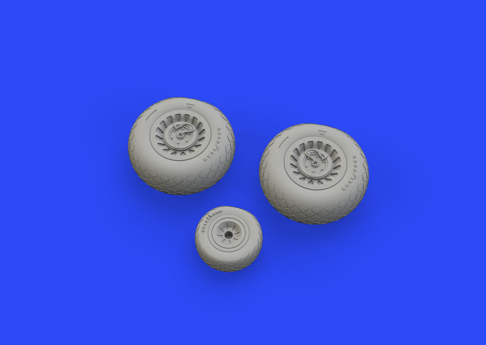 B-25 wheels for Hasegawa