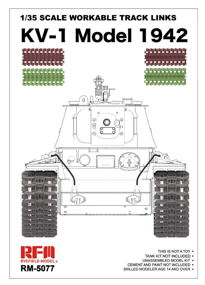 1/35 Scale Workable Track Links KV-1 Model 1942