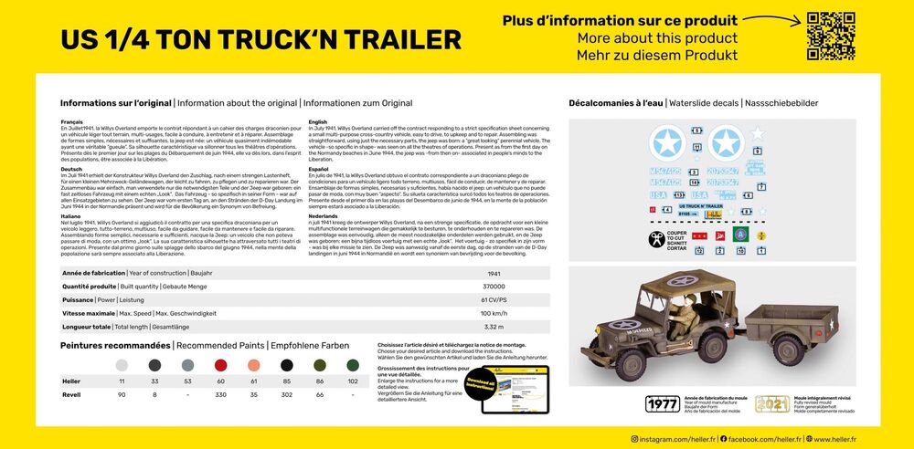 STARTER KIT US 1/4 Ton Truck 'n Trailer