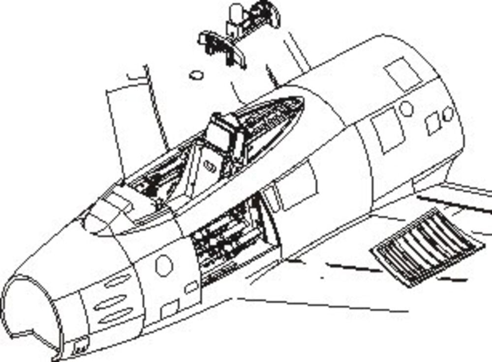 F-86F sabre Interior Set