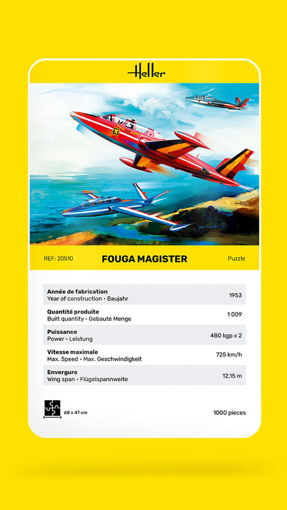 Puzzle Fouga Magister 1000 Pieces