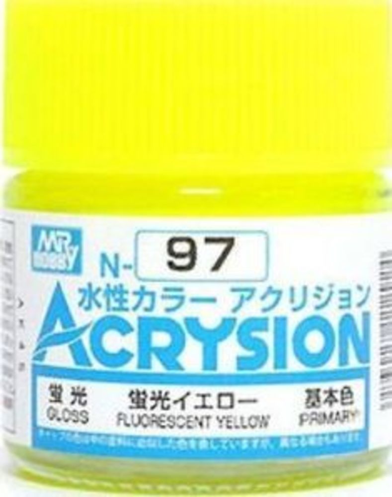 Mr Hobby -Gunze Acrysion (10 ml) Fluorescent Yellow