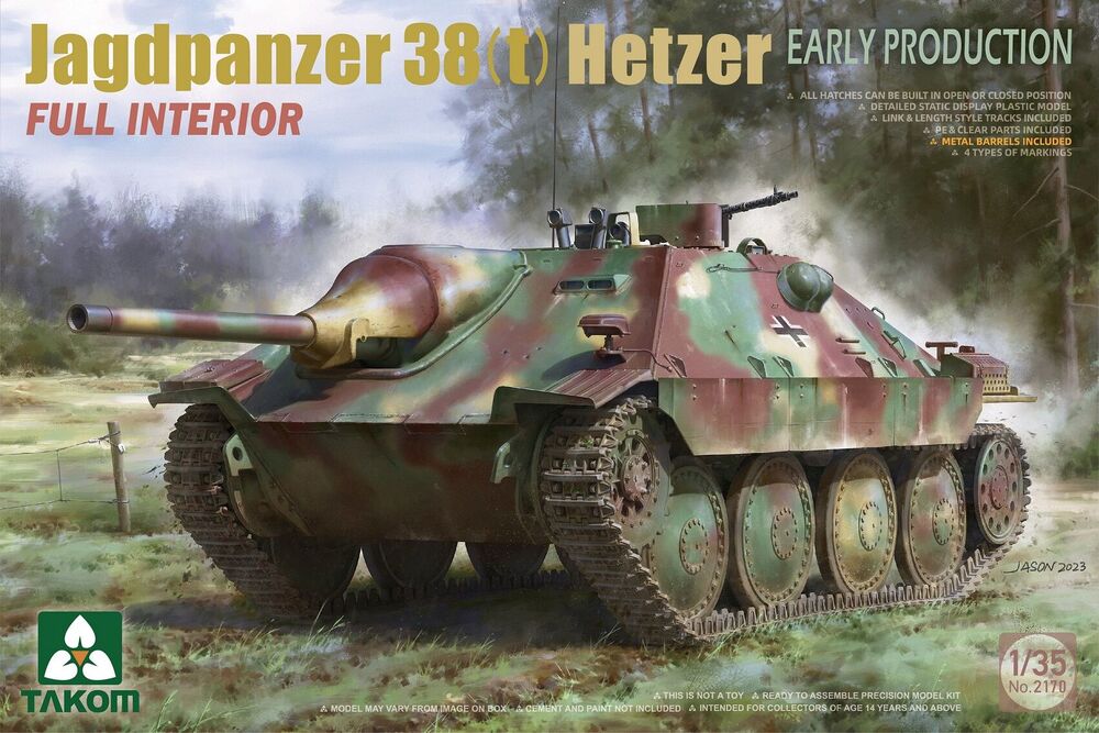 Jagdpanzer 38(t) Hetzer EARLY PRODUCTION w/FULL INTERIOR