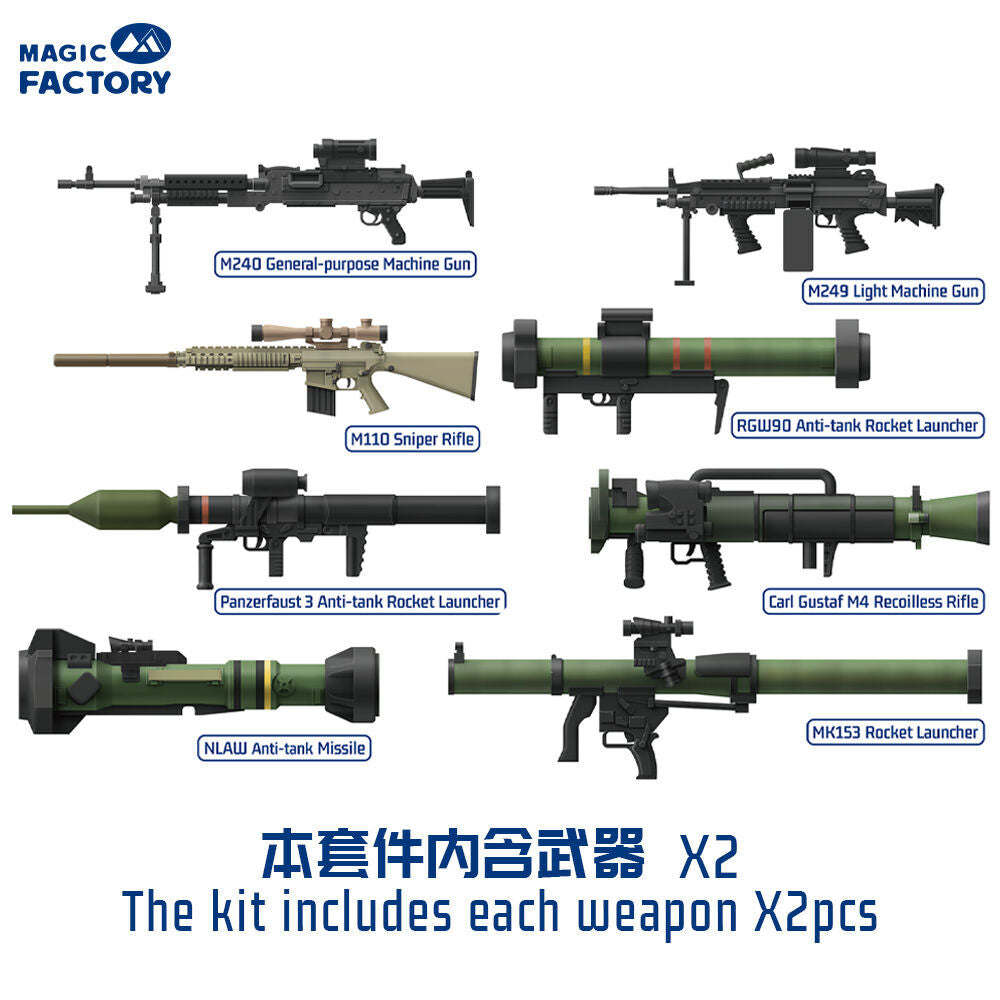 NATO Individual Weapon Set B(A kit incl.2pcs of each weapon