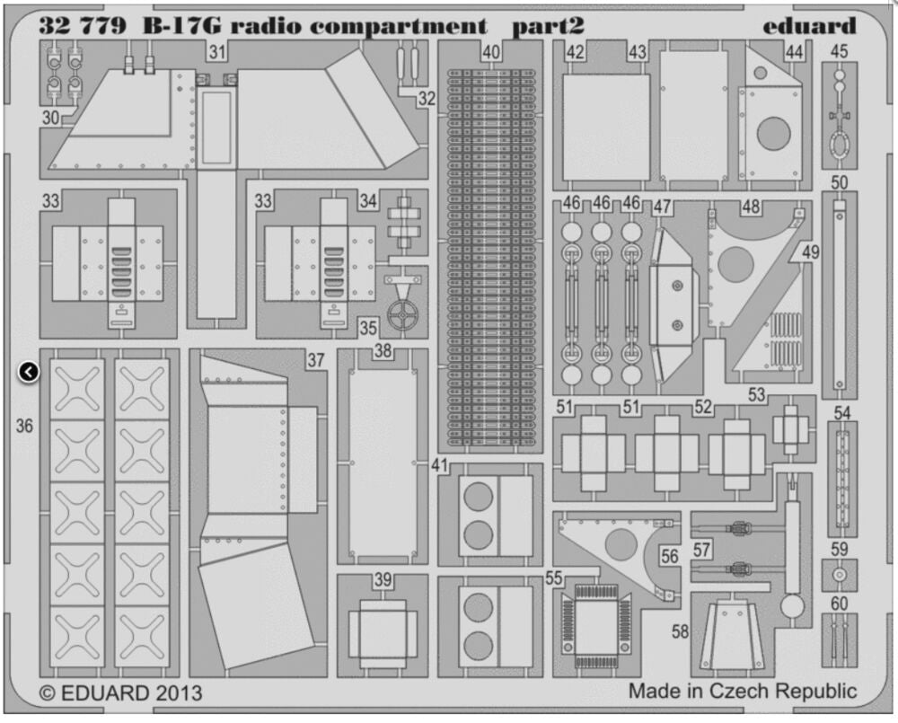 B-17G radio compartment S.A. f.HK Models