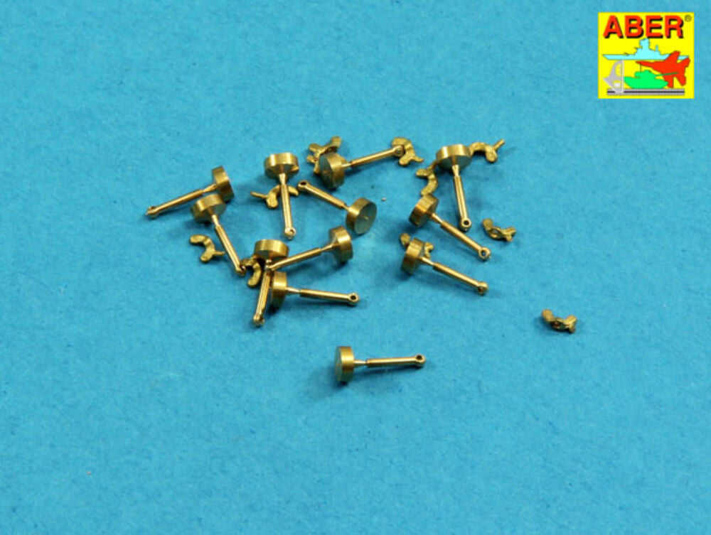 Wing nuts with turned bolt x 12 pcs.