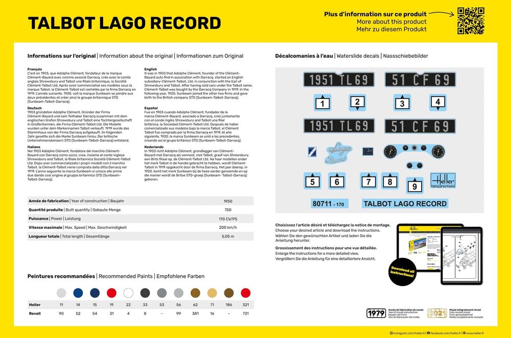 STARTER KIT Talbot Lago Record