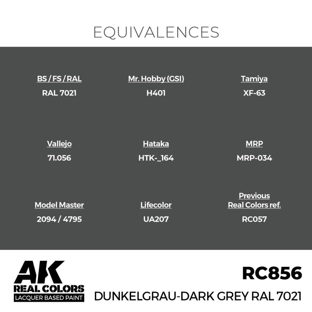 Dunkelgrau-Dark Grey RAL 7021 17 ml.