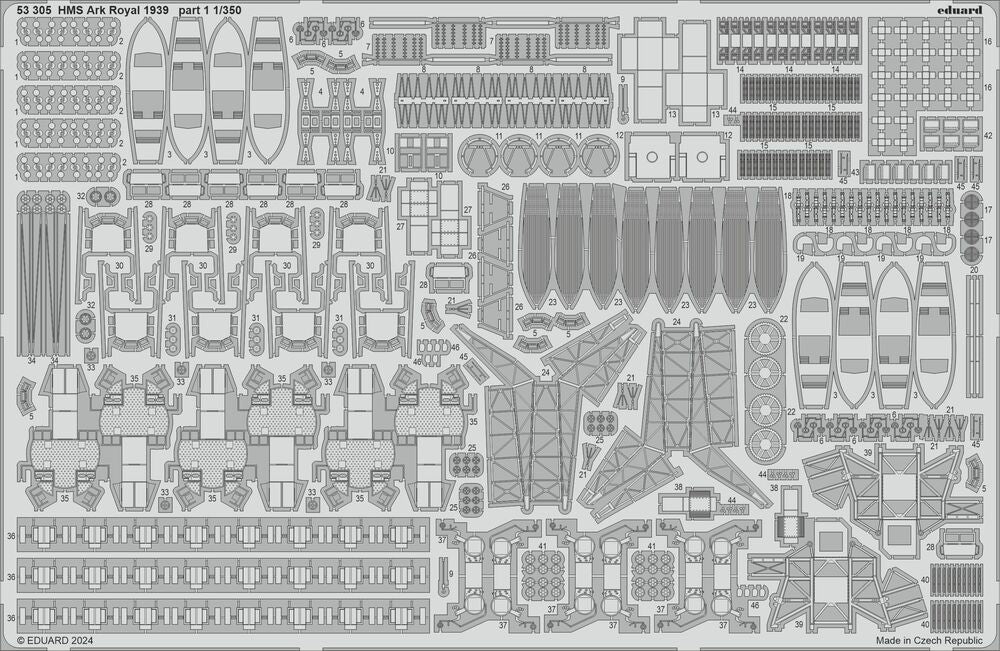 HMS Ark Royal 1939 part 1 1/350 I LOVE KIT