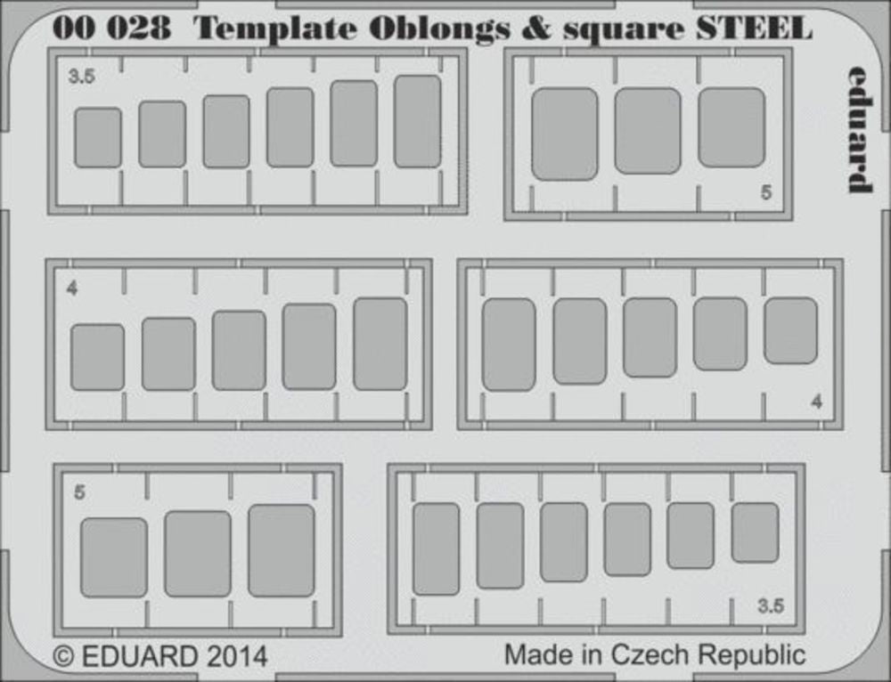 Template oblongs & square STEEL