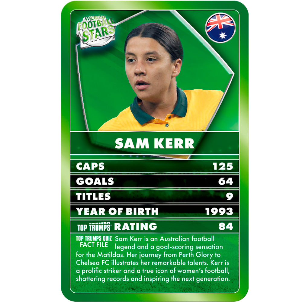 Winning Moves World Football Stars -(Green) English Top Trumps