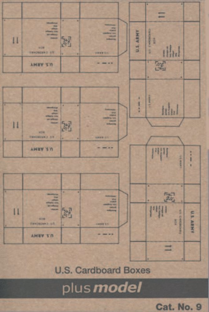 U.S. Transport Kartons WW II, 5 St��ck pro Bogen.