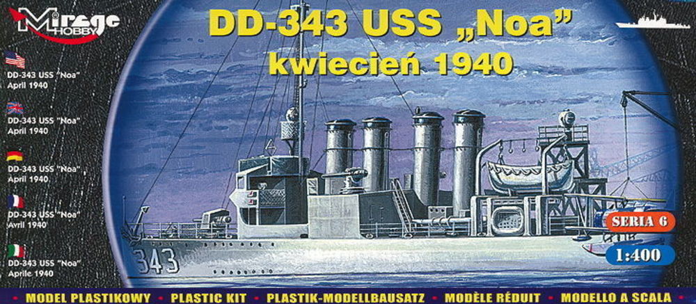 DD-343 USS 'Noa' June 1937