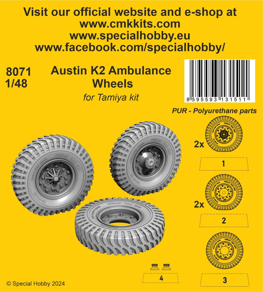 Austin K2 Ambulance 1/48 / for Tamiya kit