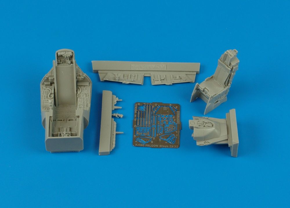 F-16C Falcon Block 25/32 cockpit set f��r Tamiya Bausatz